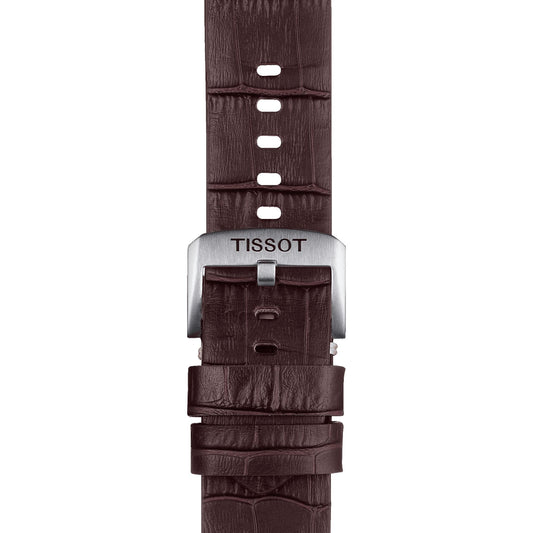 Tissot Official Brown Leather Strap Lugs 22 Mm