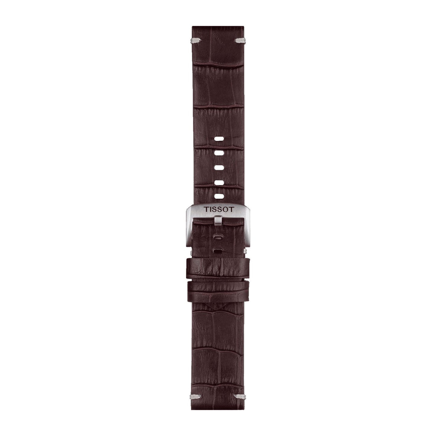 Tissot Official Brown Leather Strap Lugs 22 Mm