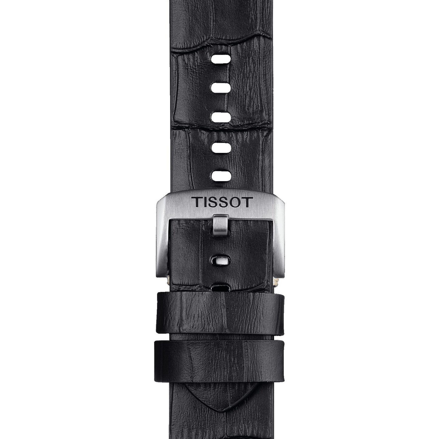 Tissot Official Black Leather Strap Lugs 22 Mm