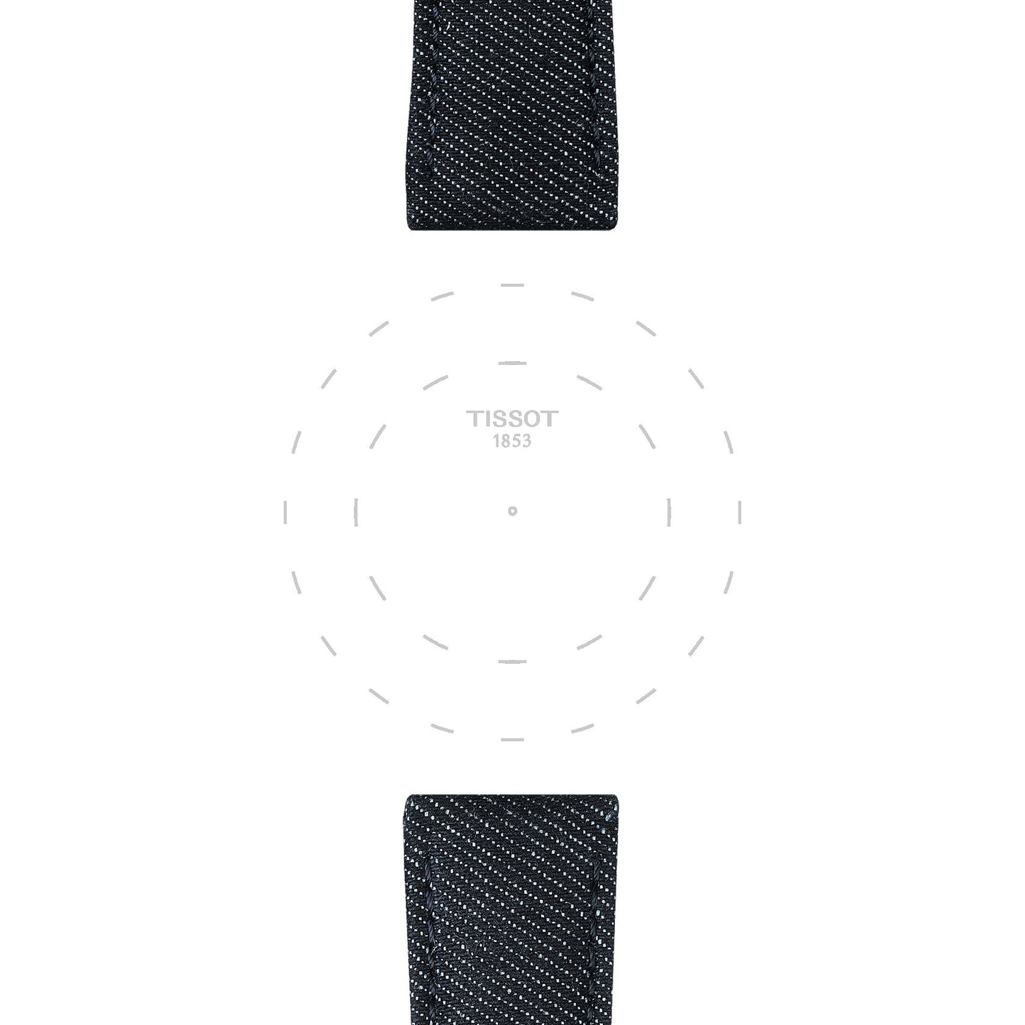 Tissot Official Blue Textile Strap Lugs 22 Mm