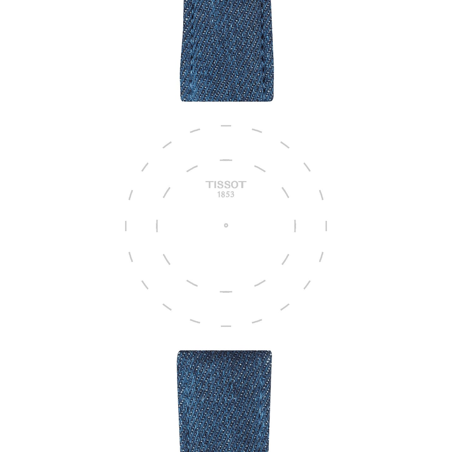 Tissot Official Blue Textile Strap Lugs 22 Mm