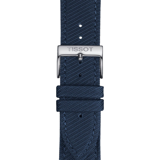 Tissot Official Blue Textile Strap Lugs 22 Mm