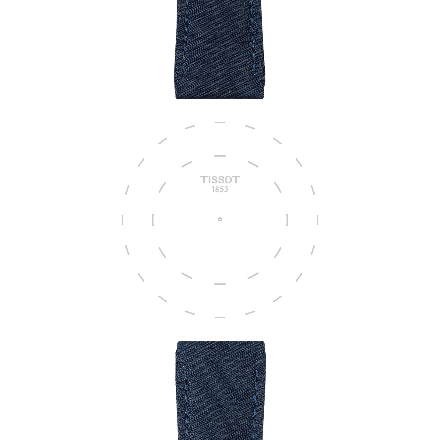 Tissot Official Blue Textile Strap Lugs 22 Mm