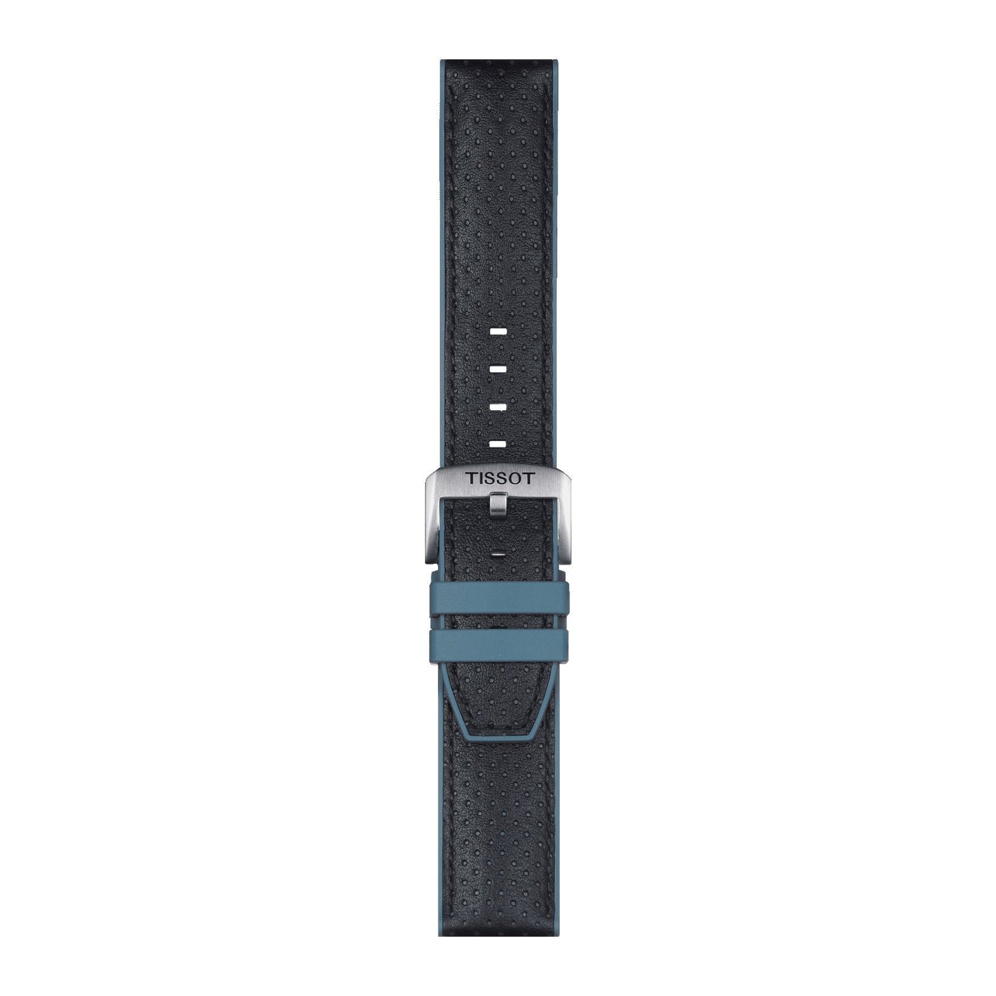 Tissot Official Blue Leather And Rubber Strap Lugs 22 Mm
