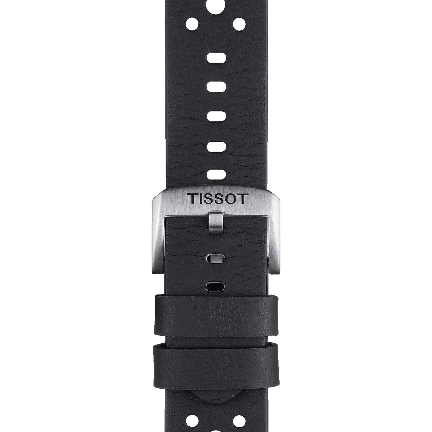 Tissot Official Black Leather Strap Lugs 22 Mm