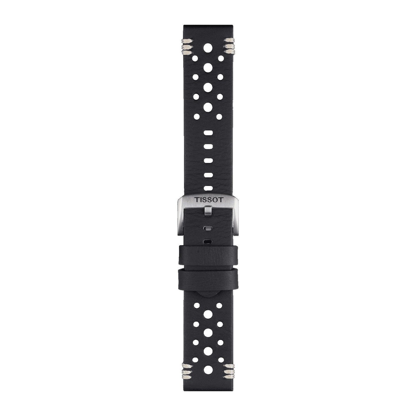 Tissot Official Black Leather Strap Lugs 22 Mm