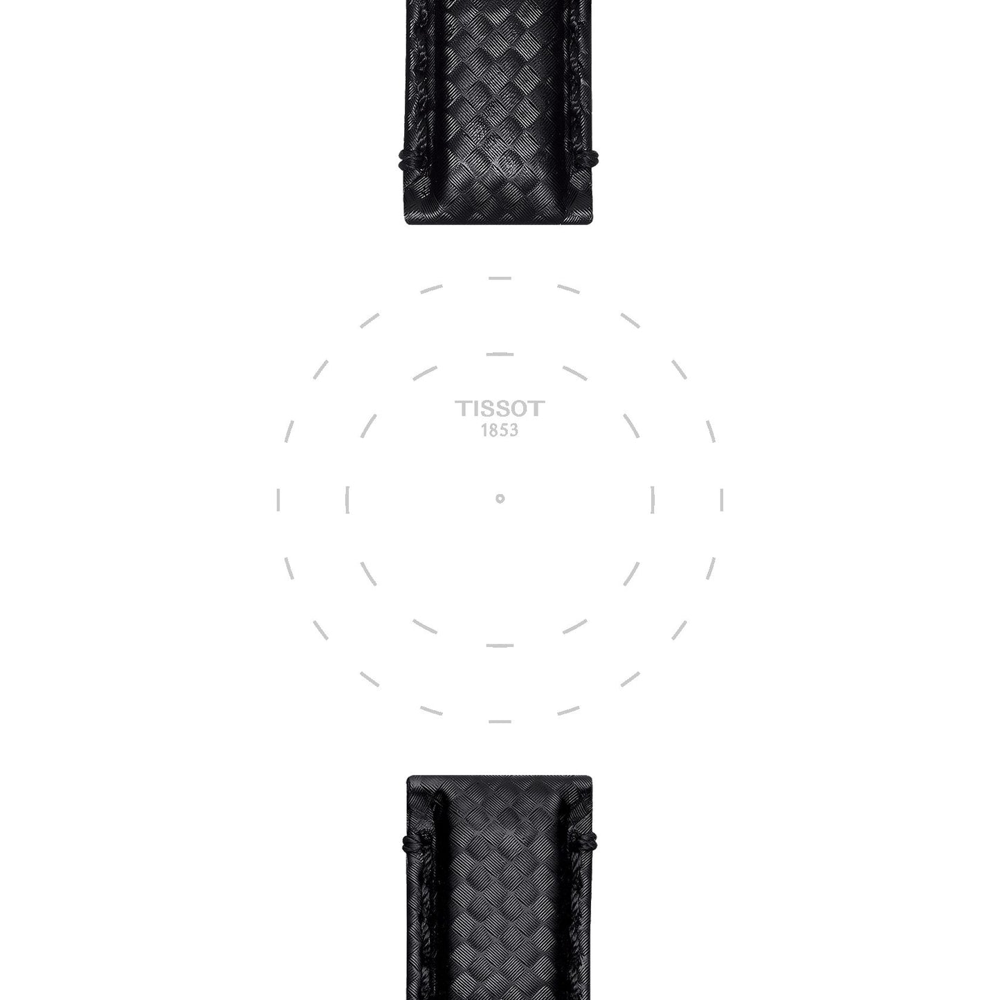 Tissot Official Black Fabric Strap Lugs 20 Mm