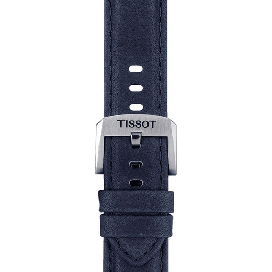 Tissot Official Blue Leather Strap Lugs 20 Mm