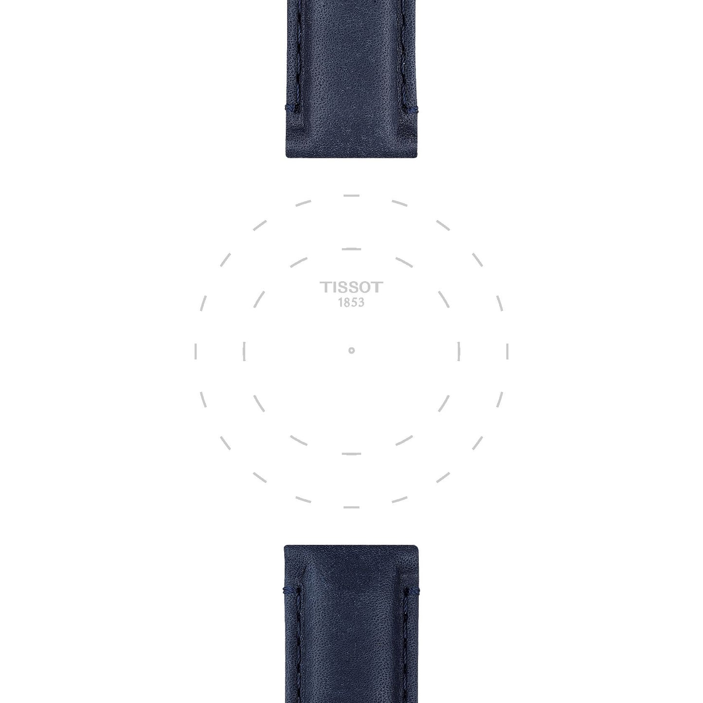Tissot Official Blue Leather Strap Lugs 20 Mm