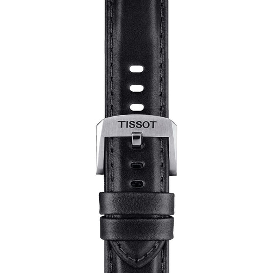 Tissot Official Black Leather Strap Lugs 20 Mm