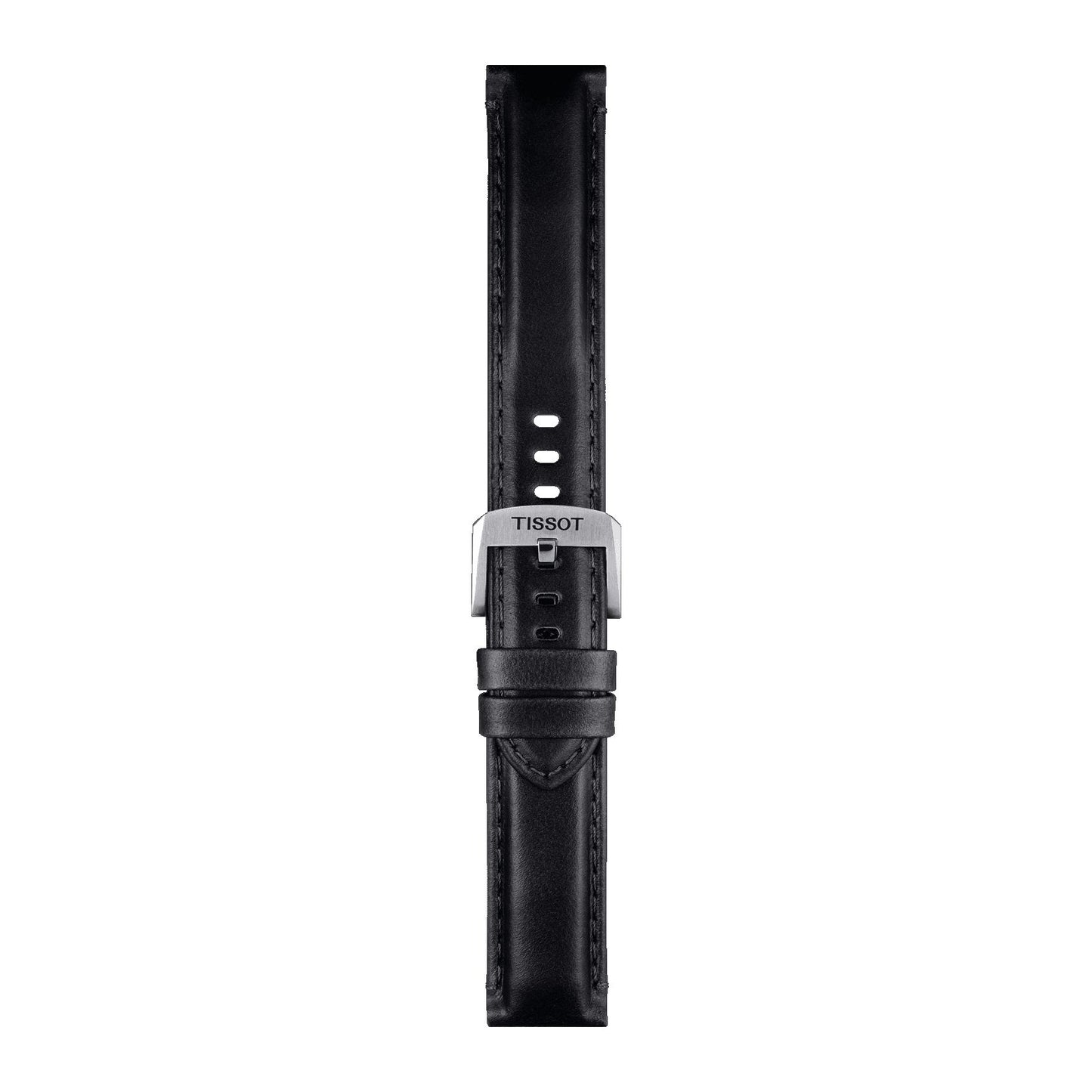 Tissot Official Black Leather Strap Lugs 20 Mm