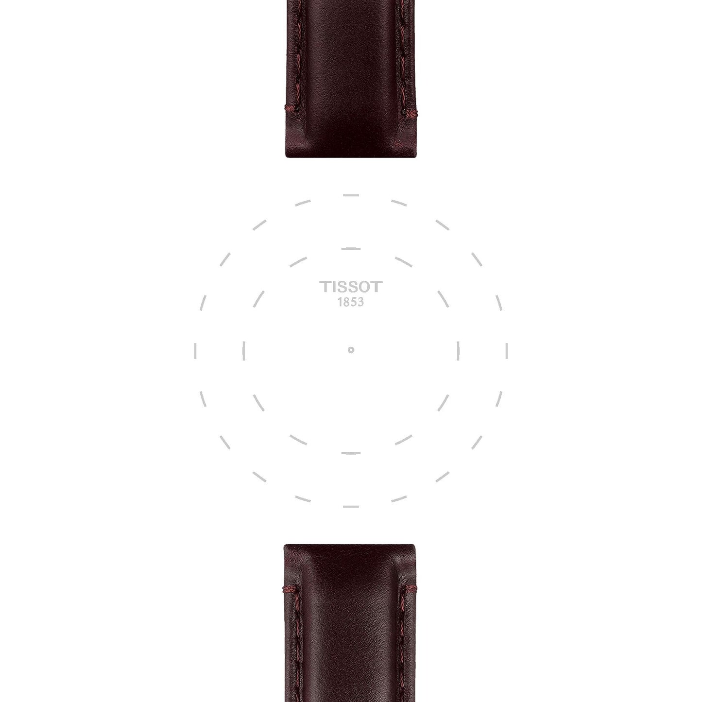 Tissot Official Brown Leather Strap Lugs 20 Mm