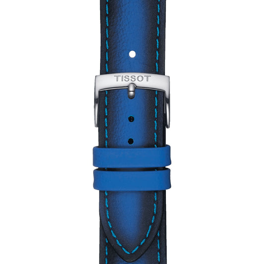 Tissot Official Blue Leather Strap Lugs 20 Mm