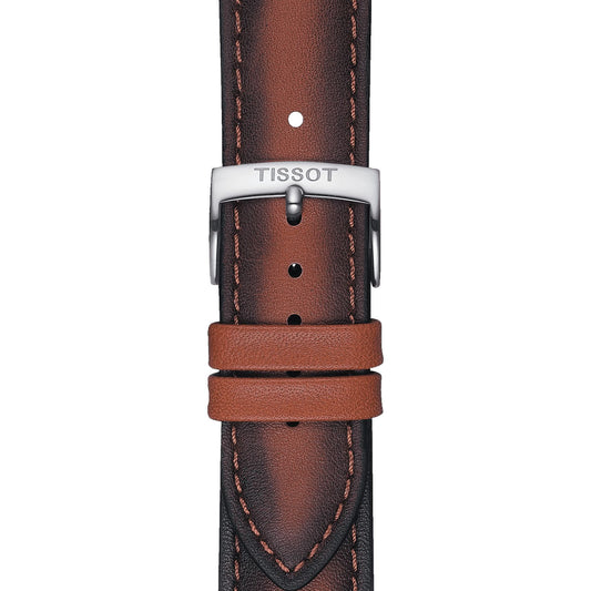 Tissot Official Bown Leather Strap Lugs 20 Mm