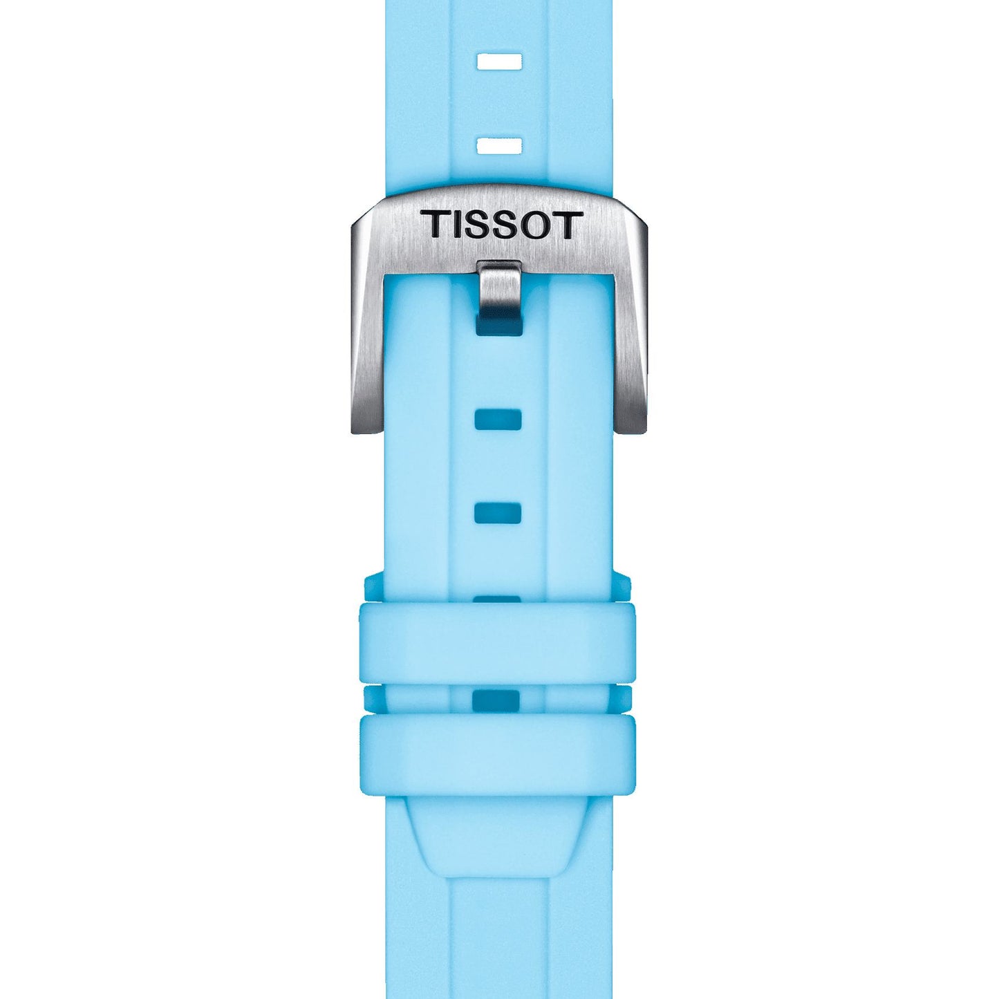 Tissot Official Blue Silicone Strap Lugs 18 Mm