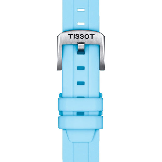 Tissot Official Blue Silicone Strap Lugs 18 Mm