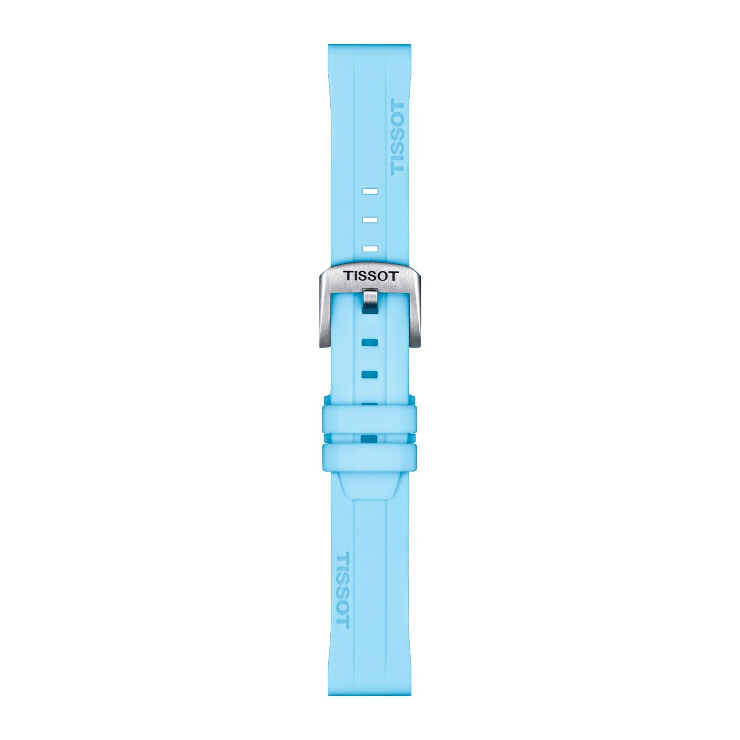 Tissot Official Blue Silicone Strap Lugs 18 Mm