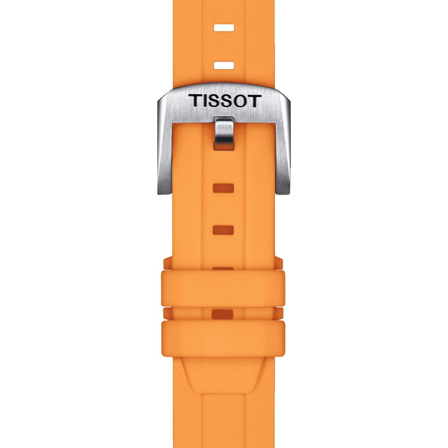 Tissot Official Orange Silicone Strap Lugs 18 Mm