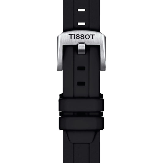 Tissot Official Black Silicone Strap Lugs 18 Mm
