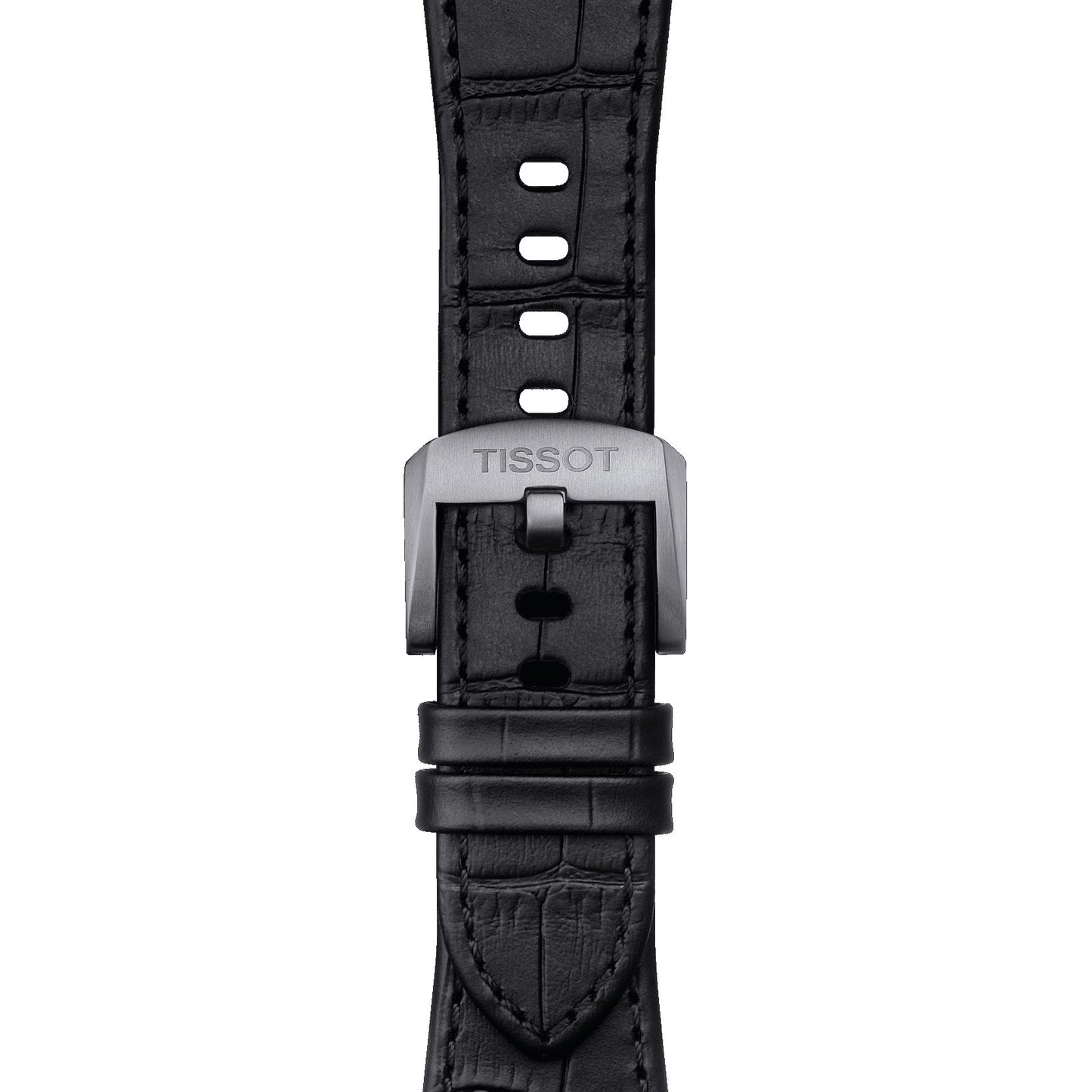 Tissot Official Prx Black Leather Strap 12 Mm