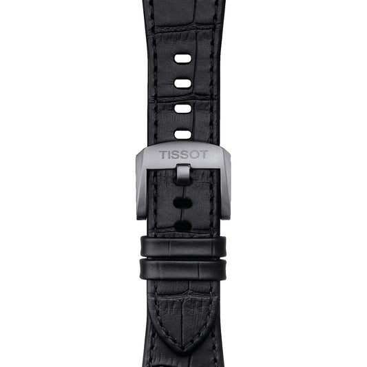 Tissot Official Prx Black Leather Strap 12 Mm