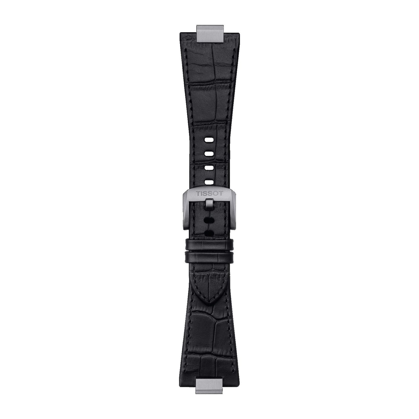 Tissot Official Prx Black Leather Strap 12 Mm