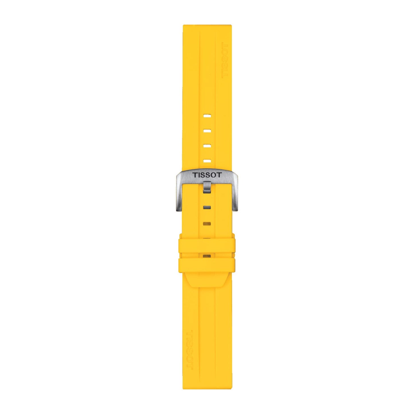 Tissot Official Yellow Silicone Strap Lugs 22 Mm