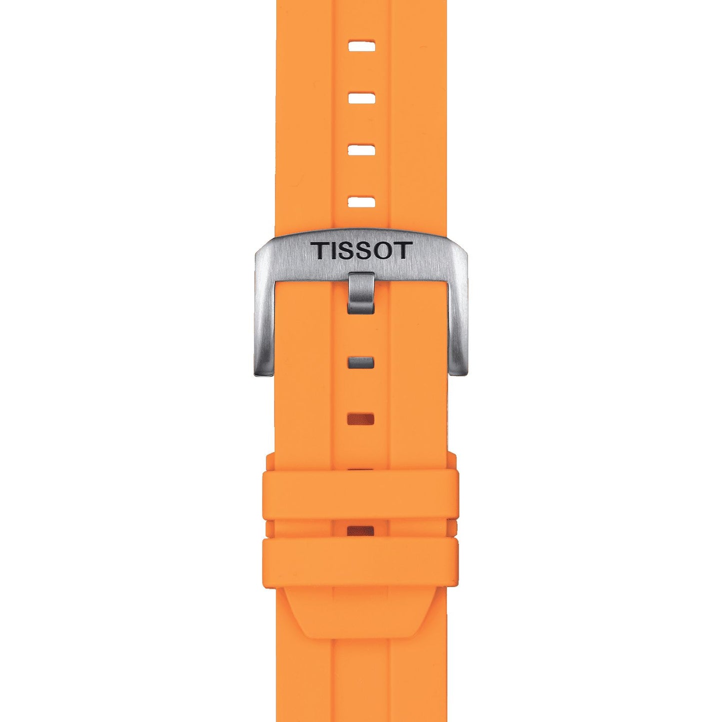 Tissot Official Orange Silicone Strap Lugs 22 Mm