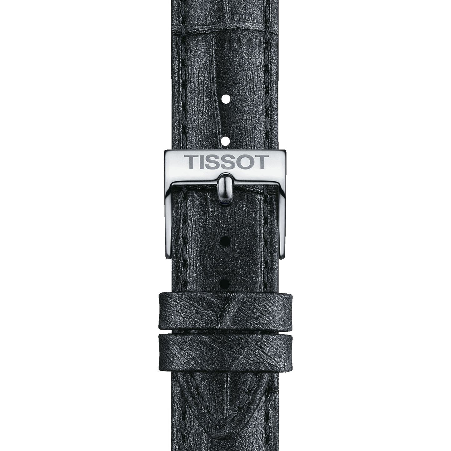 Tissot Official Grey Leather Strap Lugs 16 Mm