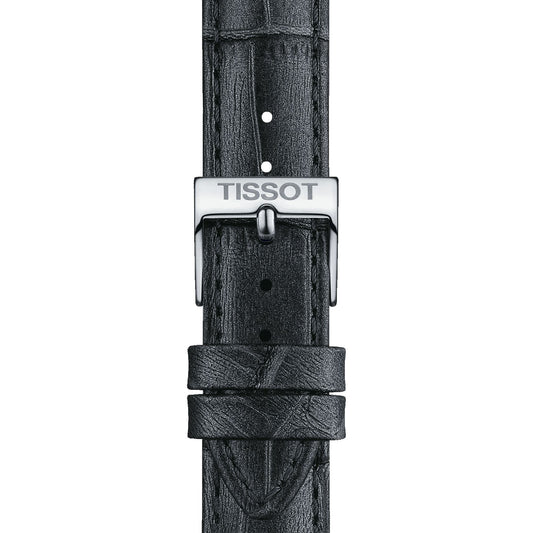 Tissot Official Grey Leather Strap Lugs 16 Mm