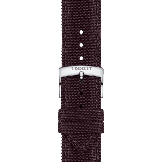 Tissot Official Brown Fabric Strap Lugs 21 Mm