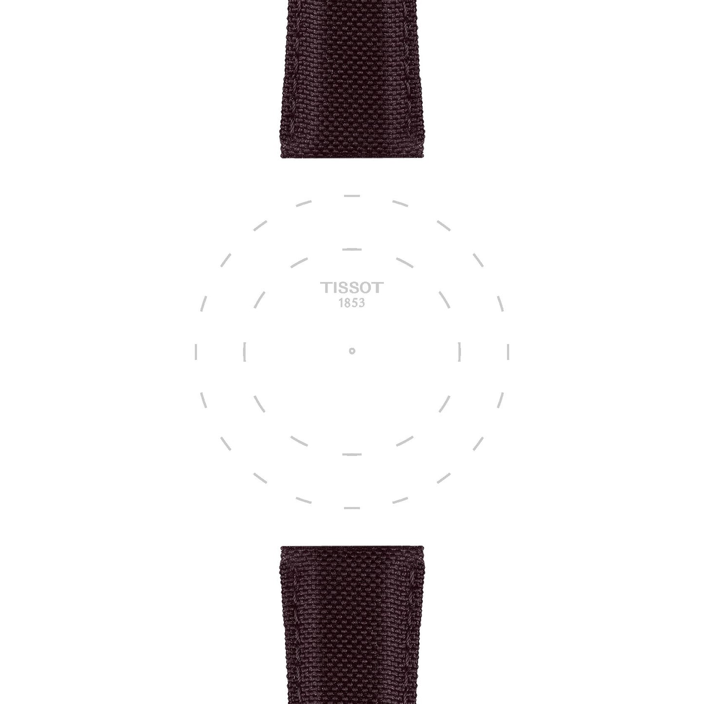 Tissot Official Brown Fabric Strap Lugs 21 Mm