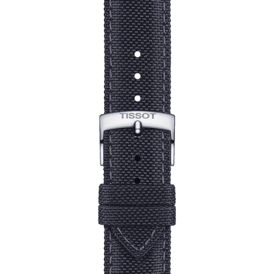 Tissot Official Anthracite Fabric Strap Lugs 21 Mm