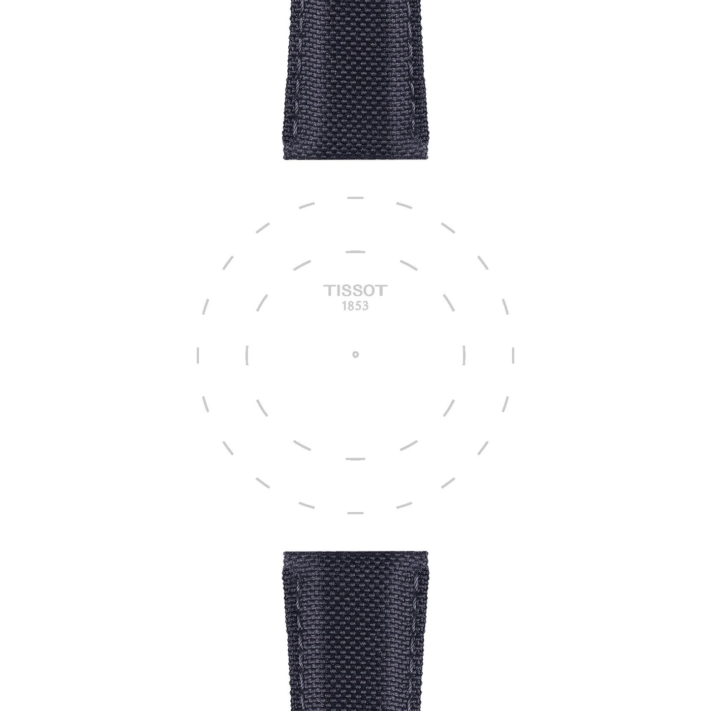 Tissot Official Anthracite Fabric Strap Lugs 21 Mm