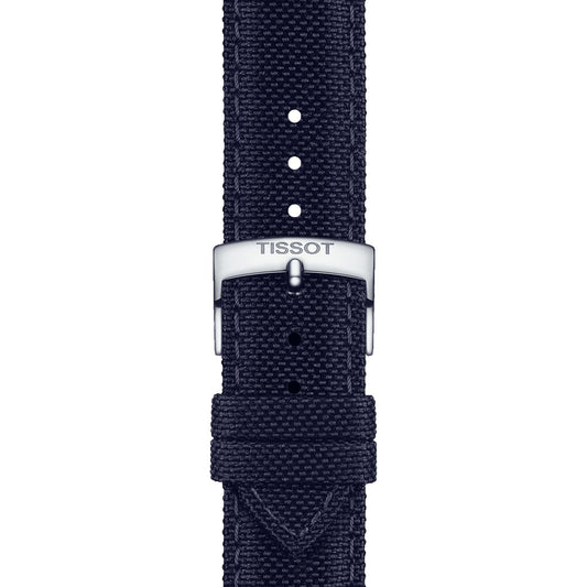 Tissot Official Blue Fabric Strap Lugs 21 Mm