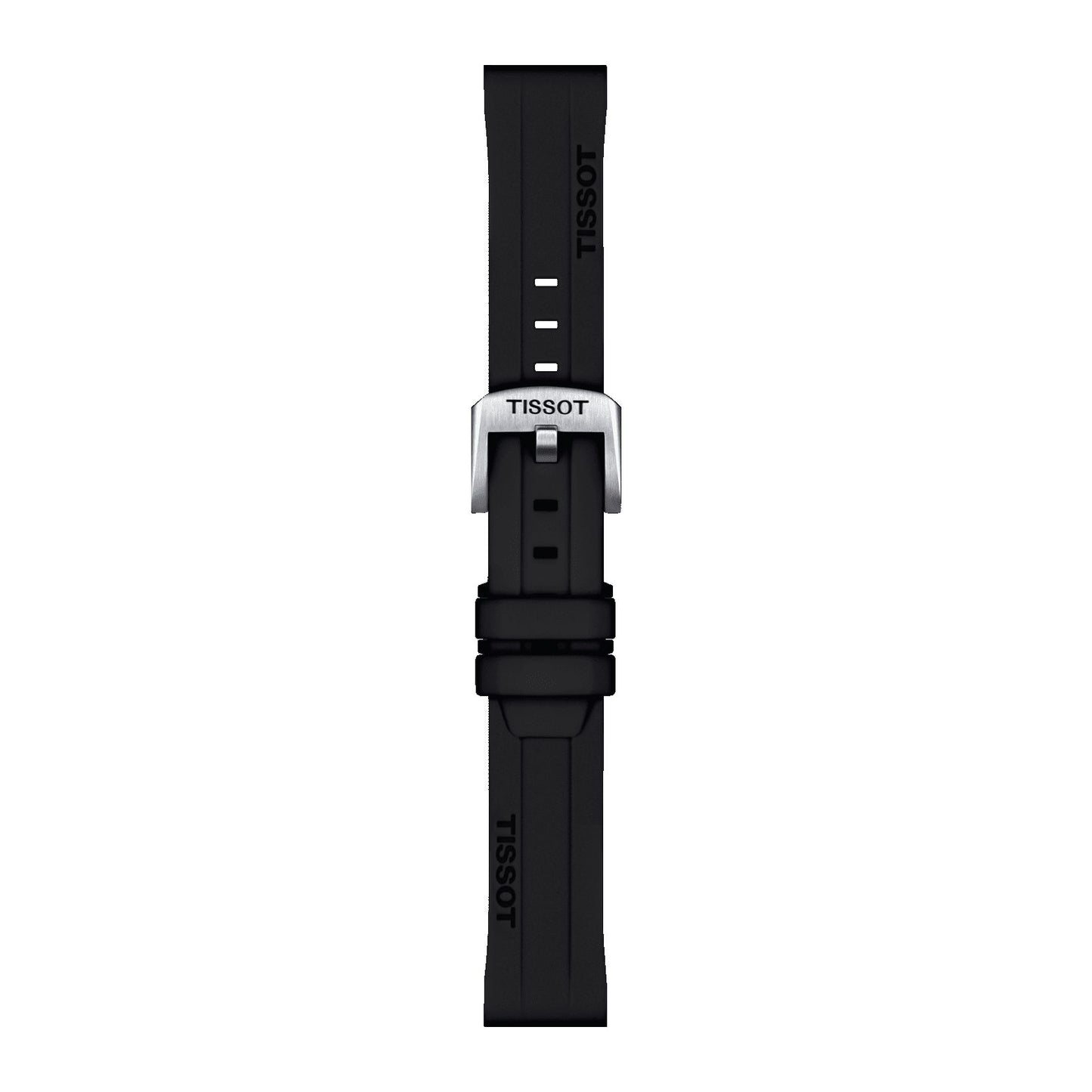 Tissot Official Black Silicone Strap Lugs 18 Mm