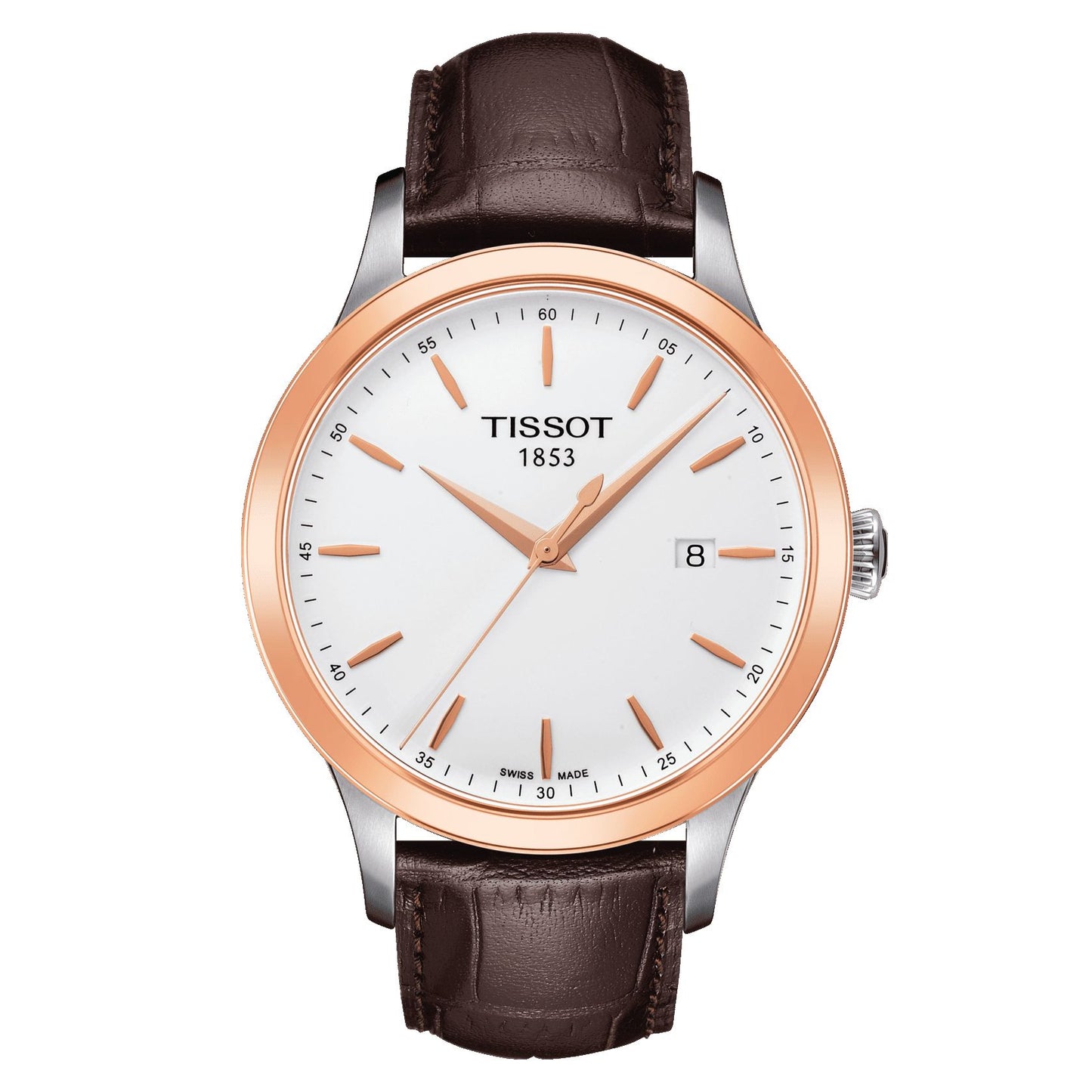 Tissot Classic Gent 18K Gold (Leather, Brown) Indexes