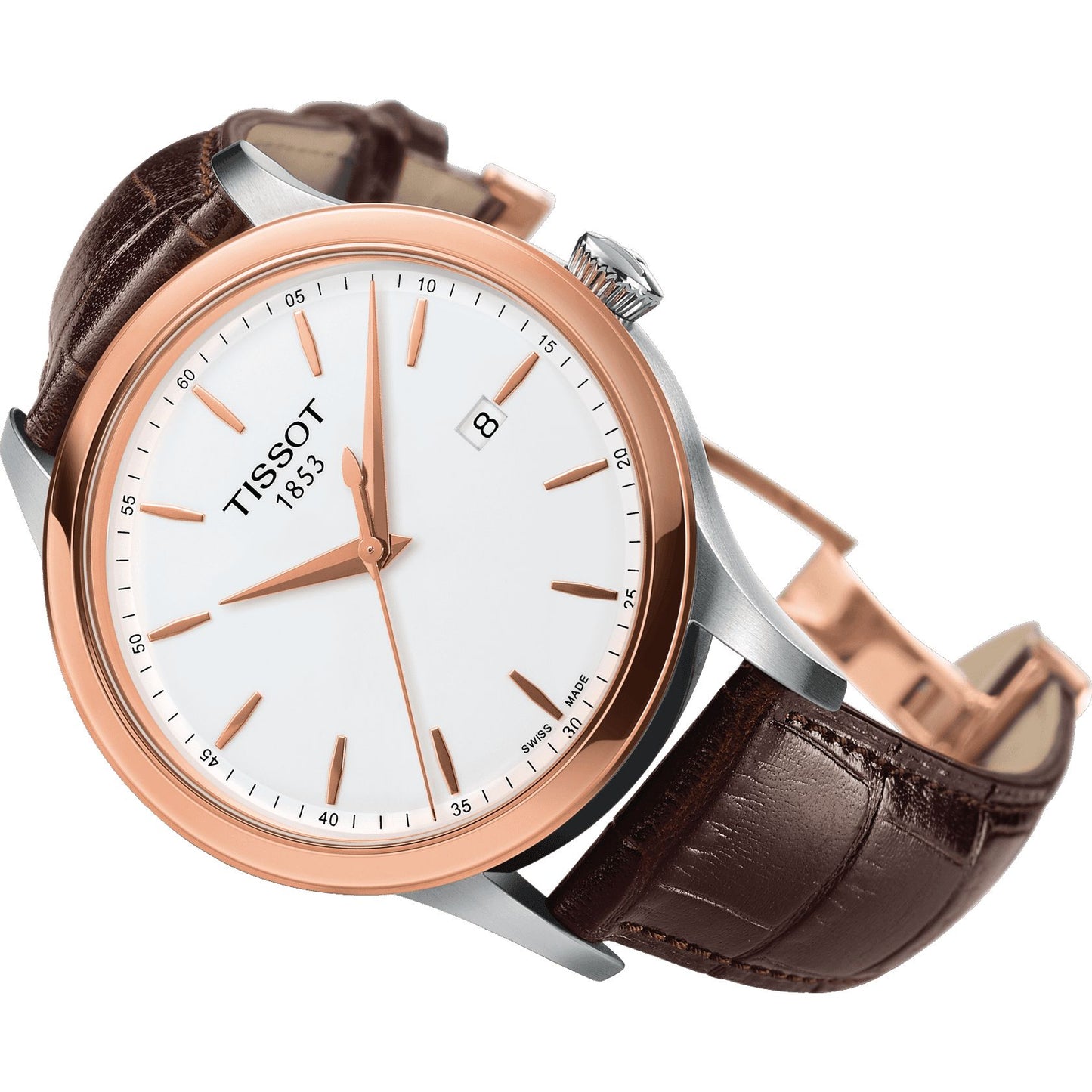 Tissot Classic Gent 18K Gold (Leather, Brown) Indexes