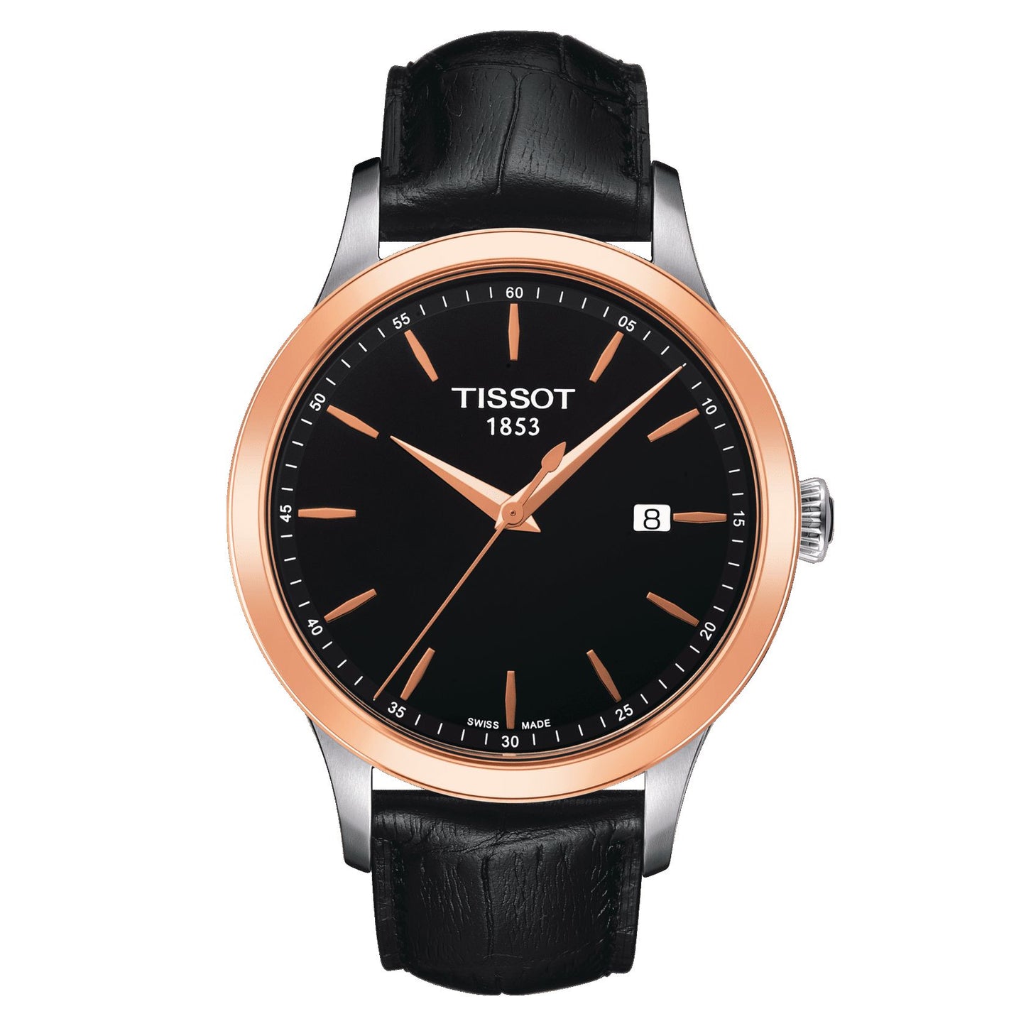 Tissot Classic Gent 18K Gold (Leather, Black) Indexes