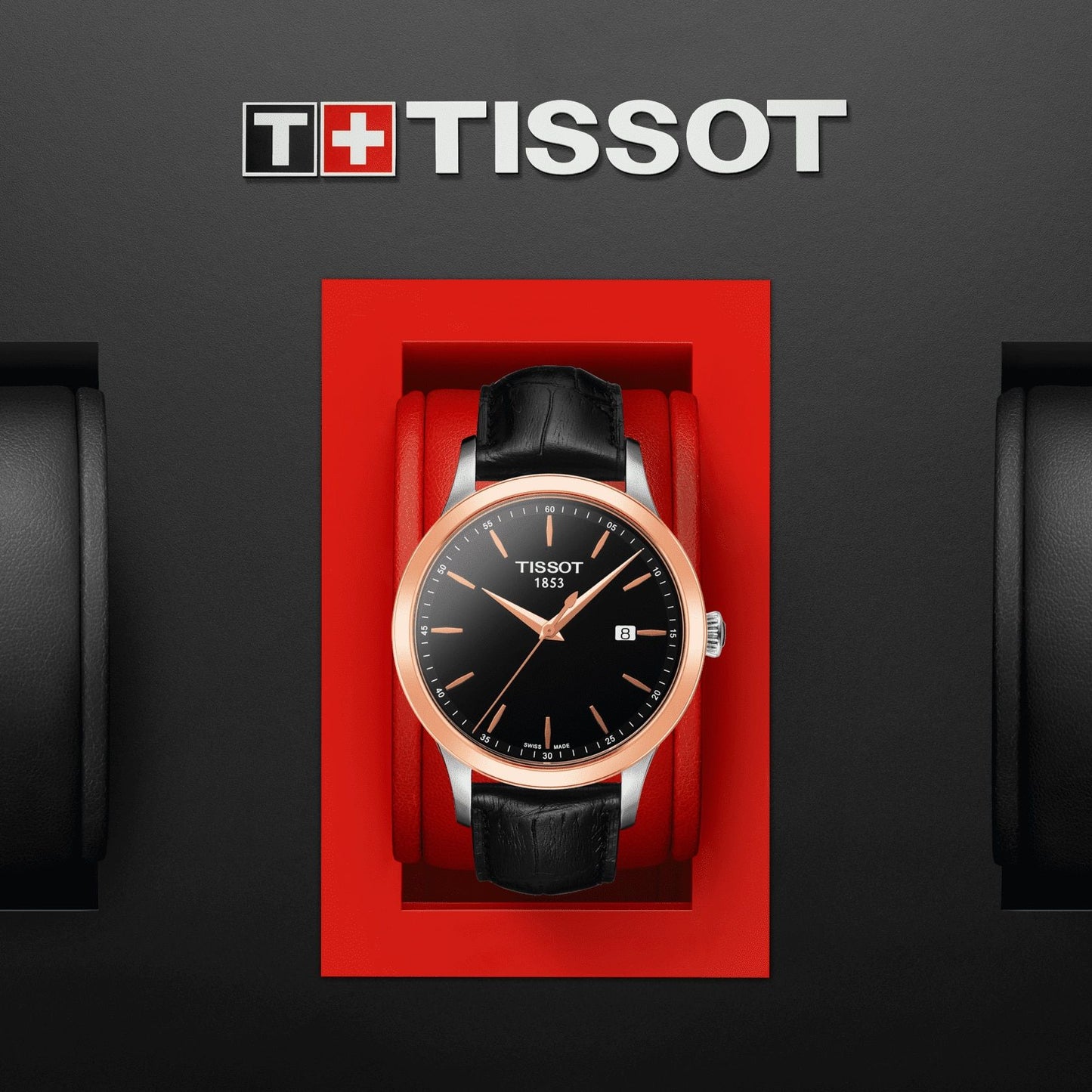 Tissot Classic Gent 18K Gold (Leather, Black) Indexes