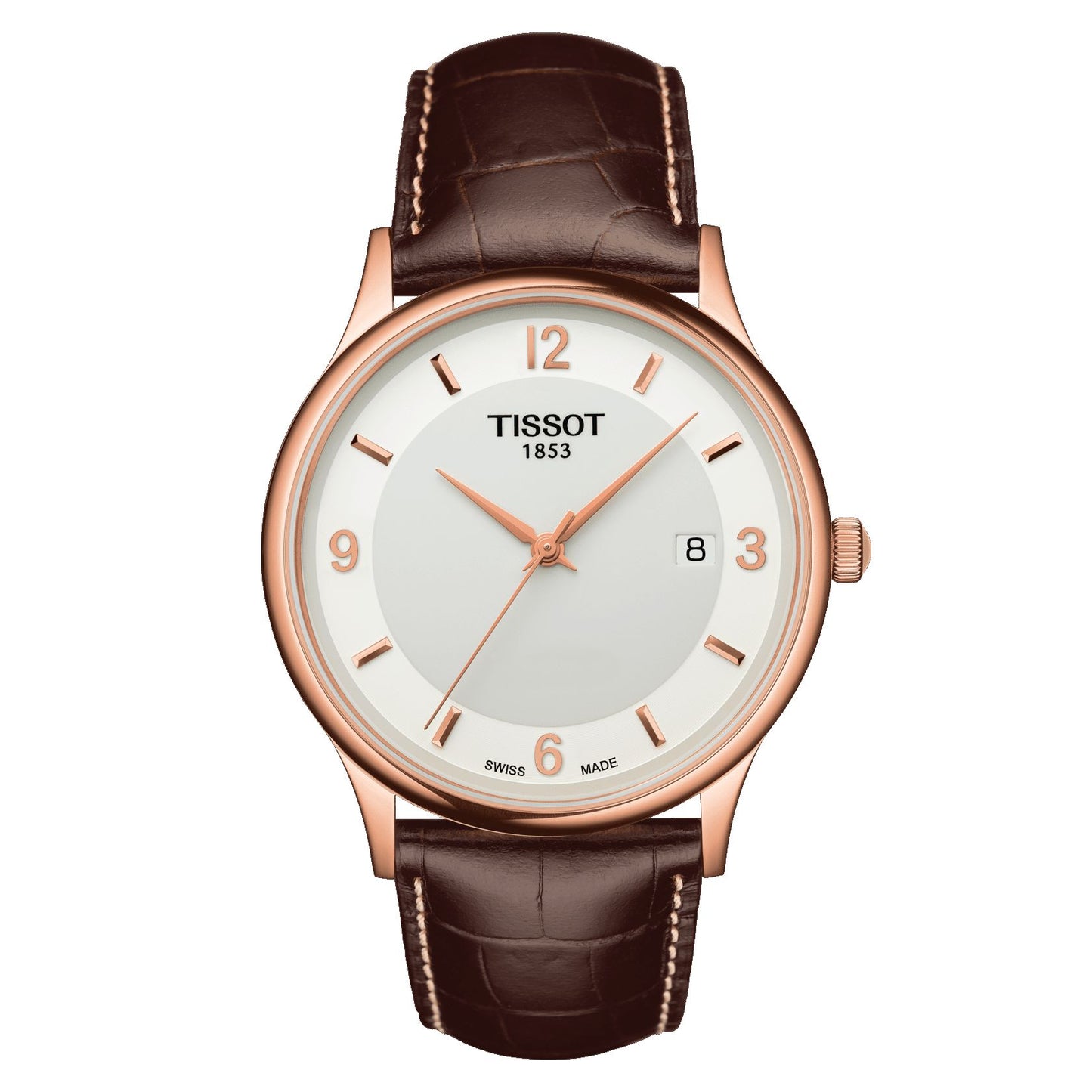 Tissot Rose Dream 18K Gold (Leather, Brown) Arabic And Indexes