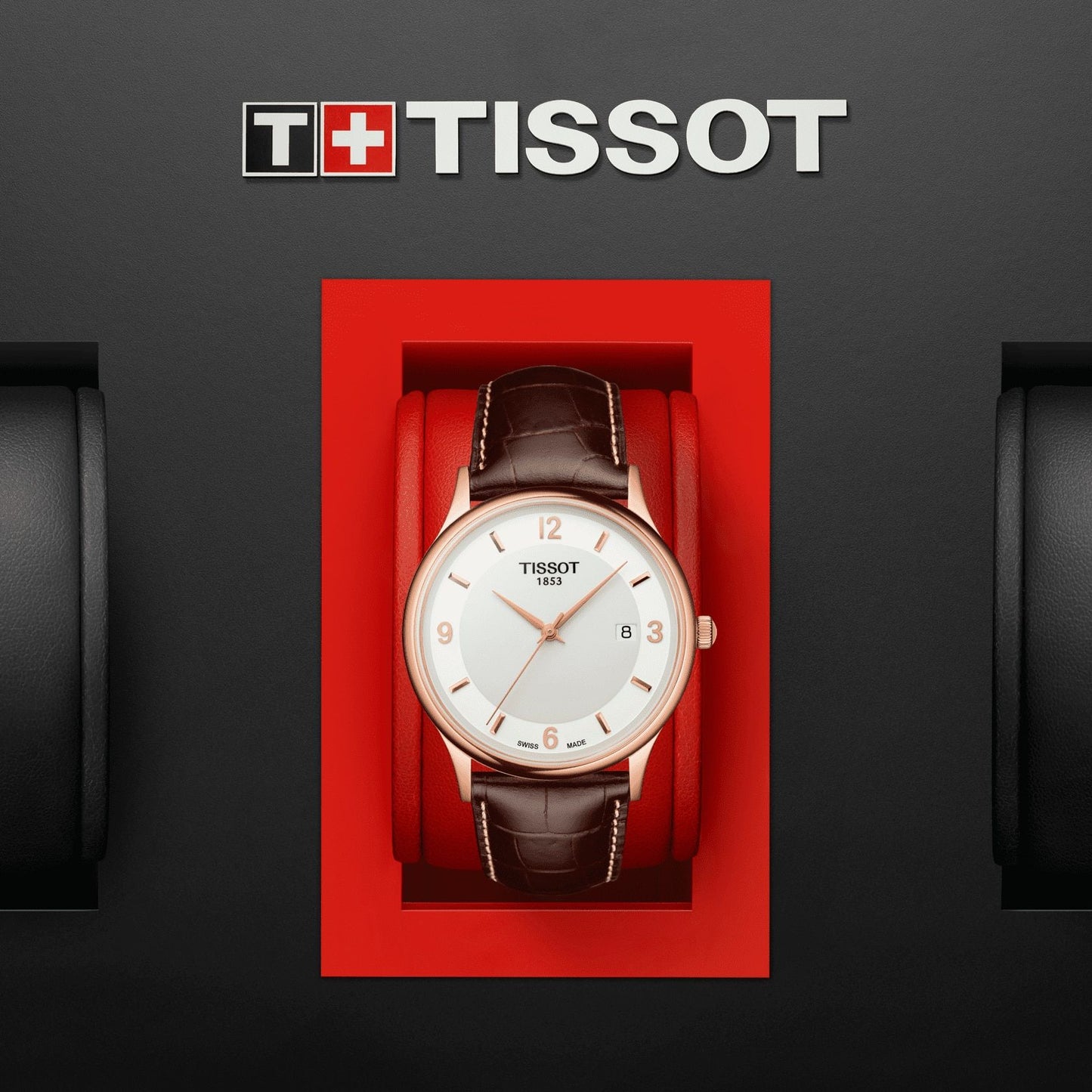 Tissot Rose Dream 18K Gold (Leather, Brown) Arabic And Indexes