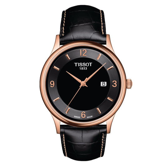 Tissot Rose Dream 18K Gold (Leather, Black) Arabic And Indexes