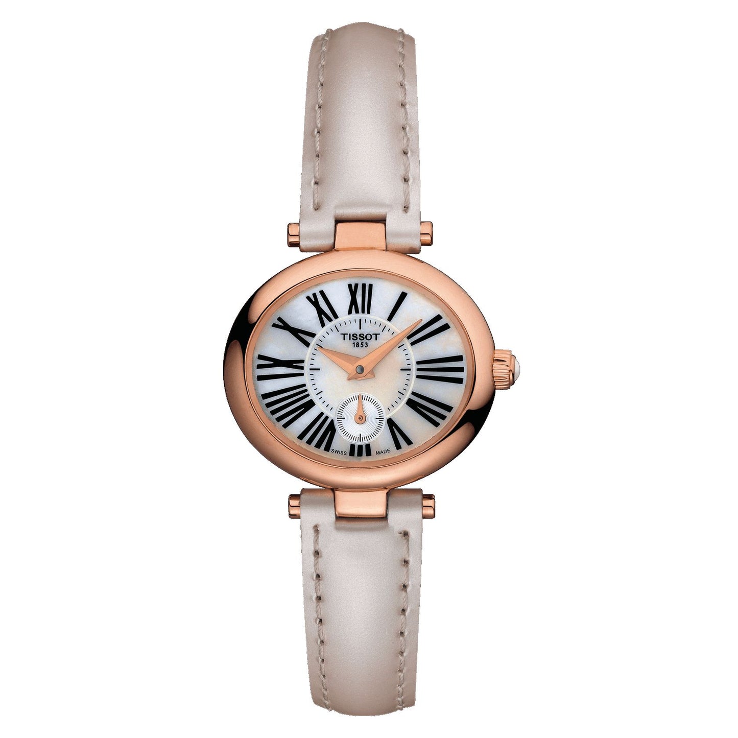 Tissot Glamorous 18K Gold (Leather, Beige) Roman