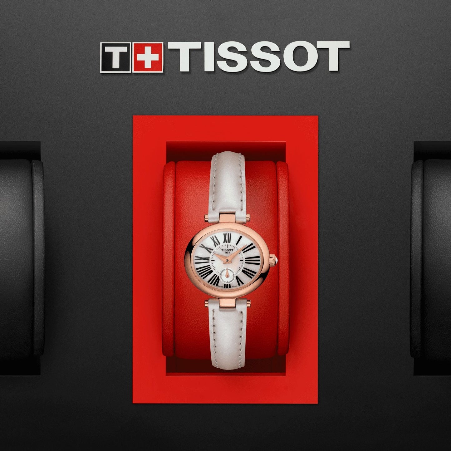 Tissot Glamorous 18K Gold (Leather, Beige) Roman