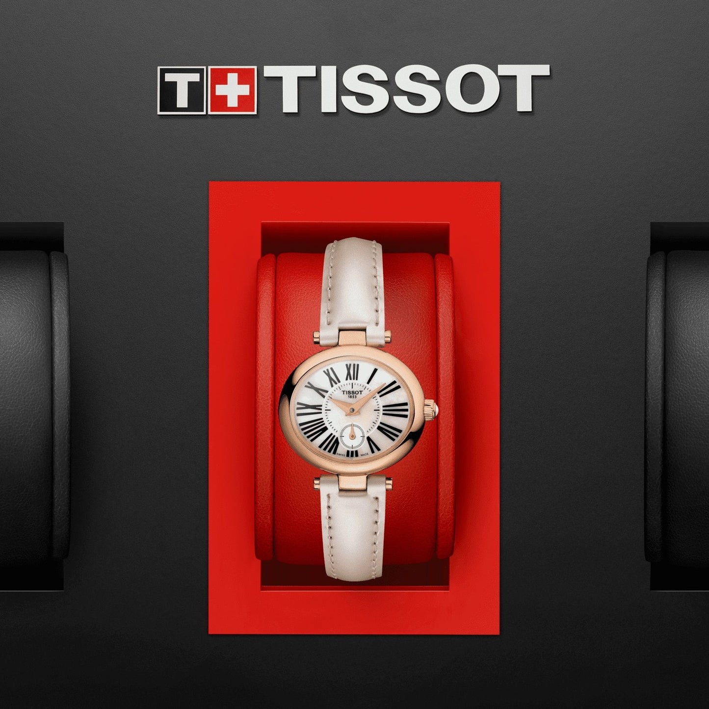 Tissot Glamorous Lady 18K Gold (Leather, Beige) Roman