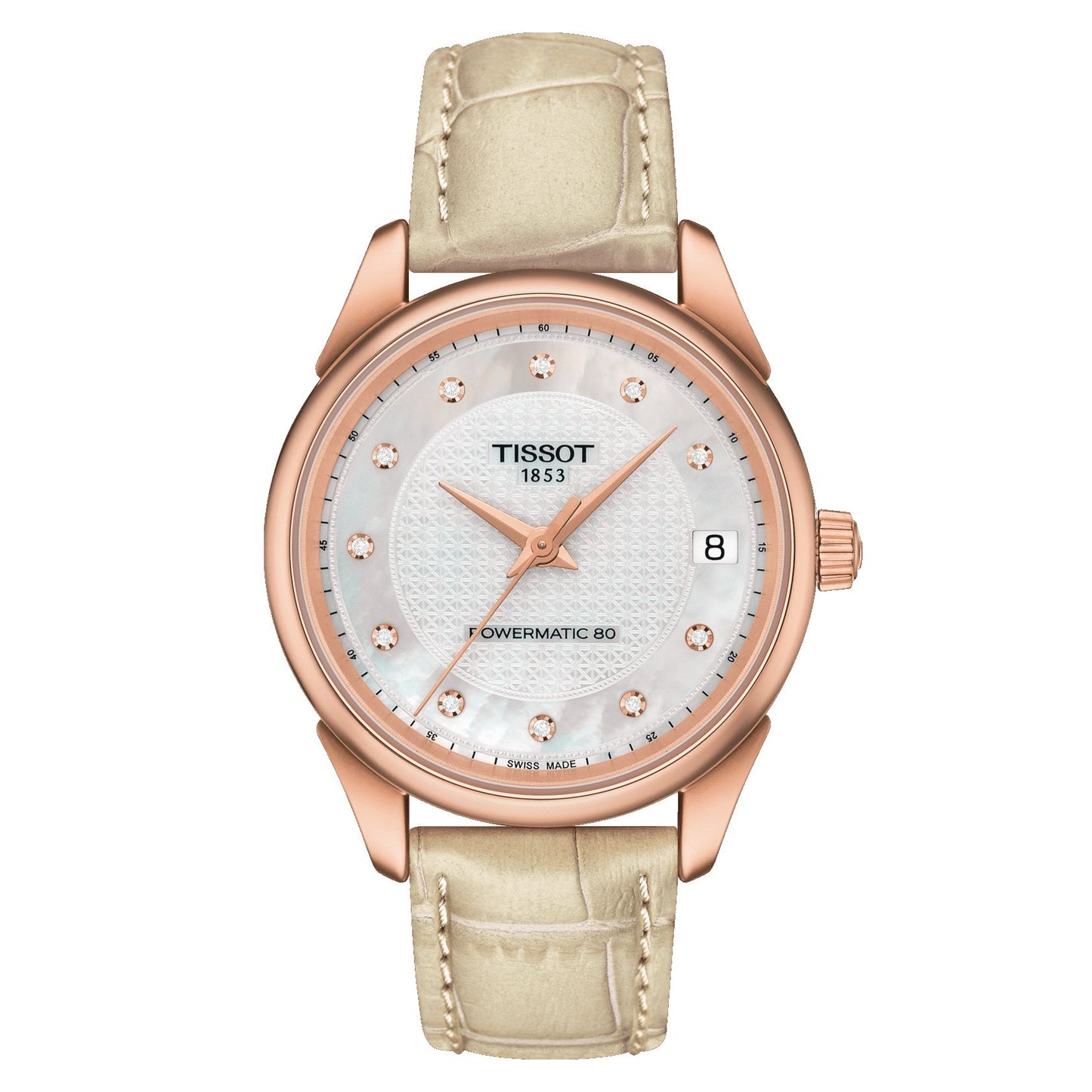 Tissot Vintage Powermatic 80 Lady 18K Gold (Leather, Cream) Indexes
