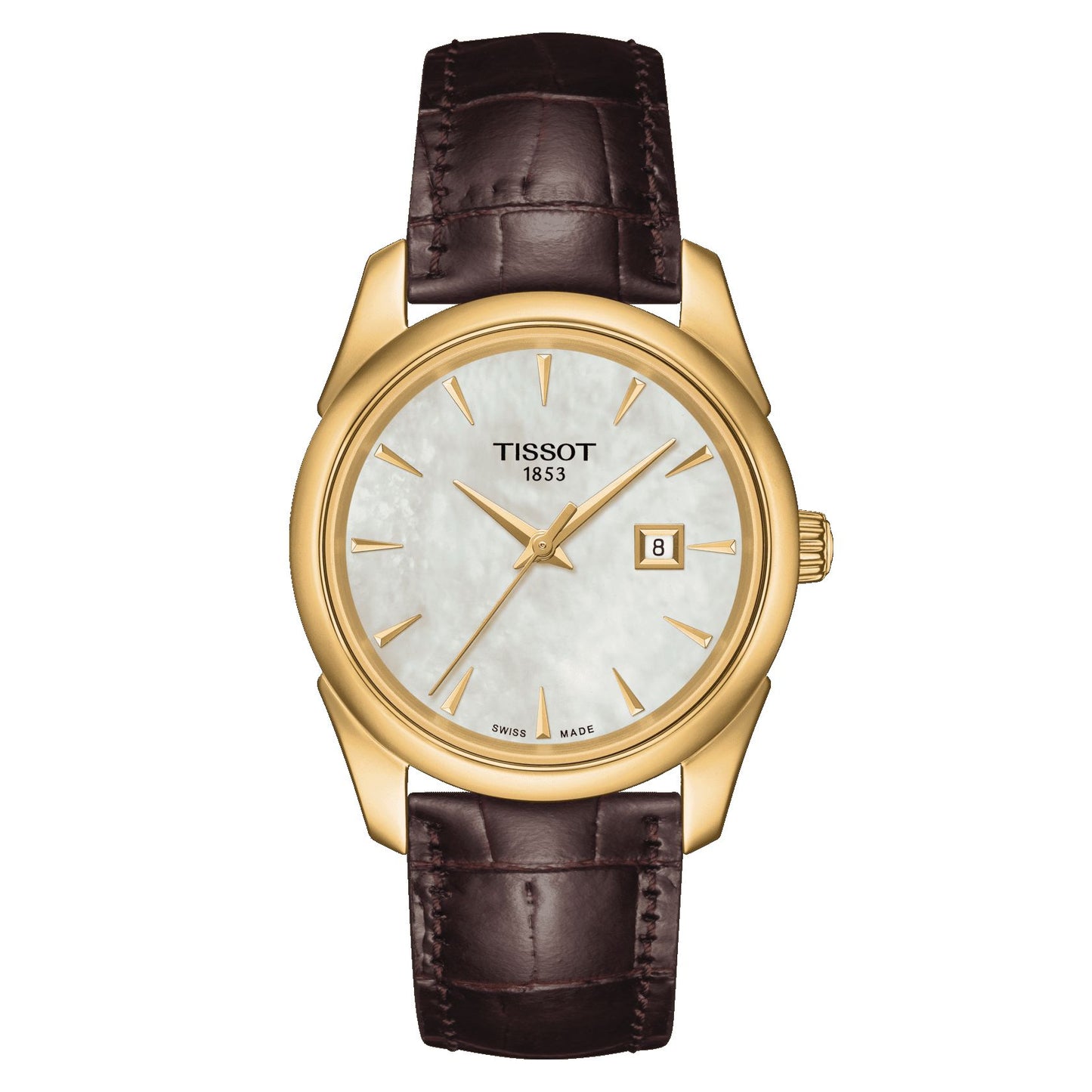 Tissot Vintage Lady 18K Gold (Leather, Brown) Indexes