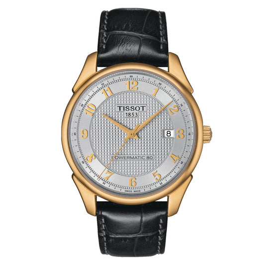 Tissot Vintage Powermatic 80 18K Gold (Leather, Black) Arabic