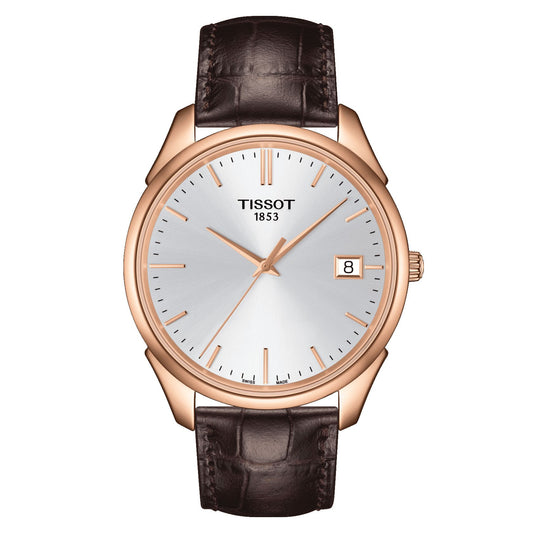 Tissot Vintage 18K Gold (Leather, Brown) Indexes